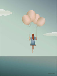 【ViSSEVASSE】インテリアポスター | BALLOON DREAM - 気球と夢