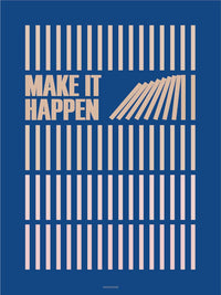 【ViSSEVASSE】インテリアポスター | Make it Happen - Blue - poster